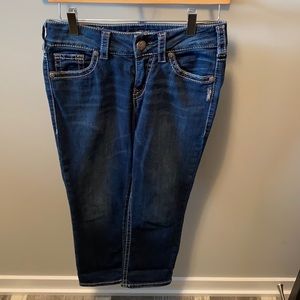 Silver Suki Mid Capri Super Stretch Jeans